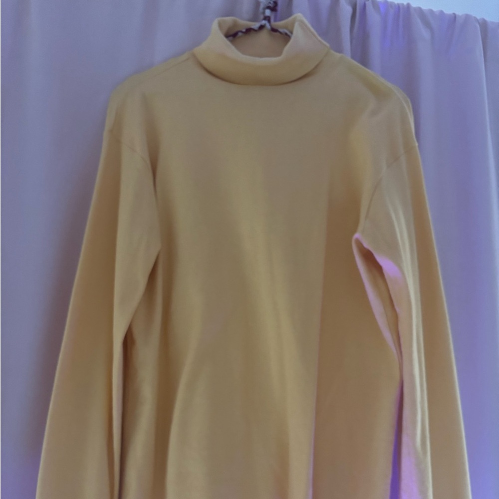 80s Butter Yellow Turtleneck